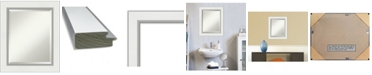Amanti Art Eva Silver-tone Framed Bathroom Vanity Wall Mirror, 21.25" x 25.25"